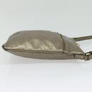 LOEWE Anagram Shoulder Bag Leather Gold Auth bs28517-4