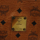 MCM Logogram Vicetos Tote Bag PVC Leather Brown Gold Auth bs28523-15