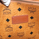 MCM Logogram Vicetos Tote Bag PVC Leather Brown Gold Auth bs28523-16