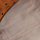 MCM Logogram Vicetos Tote Bag PVC Leather Brown Gold Auth bs28523-17