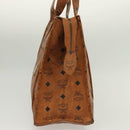 MCM Logogram Vicetos Tote Bag PVC Leather Brown Gold Auth bs28523-4
