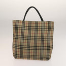 BURBERRY Nova Check Shoulder Bag Canvas nylon 3Set Beige Navy Auth bs28524-10