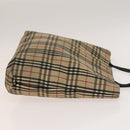 BURBERRY Nova Check Shoulder Bag Canvas nylon 3Set Beige Navy Auth bs28524-11