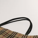 BURBERRY Nova Check Shoulder Bag Canvas nylon 3Set Beige Navy Auth bs28524-13