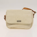 BURBERRY Nova Check Shoulder Bag Canvas nylon 3Set Beige Navy Auth bs28524-16