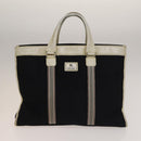 BURBERRY Nova Check Shoulder Bag Canvas nylon 3Set Beige Navy Auth bs28524-2