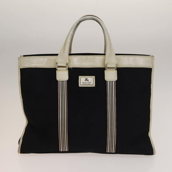 BURBERRY Nova Check Shoulder Bag Canvas nylon 3Set Beige Navy Auth bs28524