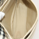 BURBERRY Nova Check Shoulder Bag Canvas nylon 3Set Beige Navy Auth bs28524-22
