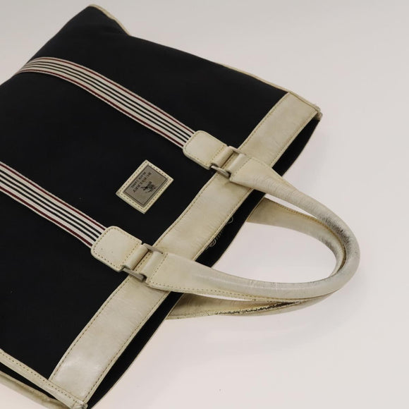 BURBERRY Nova Check Shoulder Bag Canvas nylon 3Set Beige Navy Auth bs28524