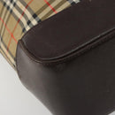 BURBERRY Nova Check Tote Bag Canvas Beige Gold Auth bs28529-14