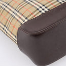BURBERRY Nova Check Tote Bag Canvas Beige Gold Auth bs28529-16