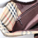 BURBERRY Nova Check Tote Bag Canvas Beige Gold Auth bs28529-21