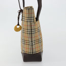 BURBERRY Nova Check Tote Bag Canvas Beige Gold Auth bs28529-3