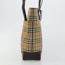 BURBERRY Nova Check Tote Bag Canvas Beige Gold Auth bs28529-4
