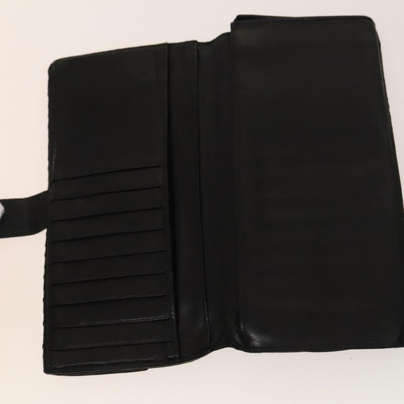 BOTTEGA VENETA INTRECCIATO Wallet Leather 4Set Black Beige Bordeaux Auth bs28530