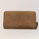 BOTTEGA VENETA INTRECCIATO Wallet Leather 4Set Black Beige Bordeaux Auth bs28530-15