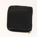 BOTTEGA VENETA INTRECCIATO Wallet Leather 4Set Black Beige Bordeaux Auth bs28530-20