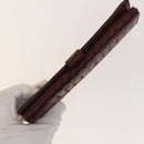 BOTTEGA VENETA INTRECCIATO Wallet Leather 4Set Black Beige Bordeaux Auth bs28530-4