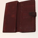 BOTTEGA VENETA INTRECCIATO Wallet Leather 4Set Black Beige Bordeaux Auth bs28530-6