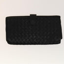 BOTTEGA VENETA INTRECCIATO Wallet Leather 4Set Black Beige Bordeaux Auth bs28530-8