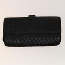 BOTTEGA VENETA INTRECCIATO Wallet Leather 4Set Black Beige Bordeaux Auth bs28530-9