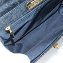 GIVENCHY Hand Bag Leather 2way Black Gold Auth bs28532-12