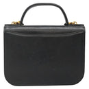 GIVENCHY Hand Bag Leather 2way Black Gold Auth bs28532-2