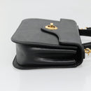 GIVENCHY Hand Bag Leather 2way Black Gold Auth bs28532-4