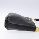 GIVENCHY Shoulder Bag Leather Black Gold Auth bs28533-4