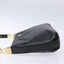 GIVENCHY Shoulder Bag Leather Black Gold Auth bs28533-5