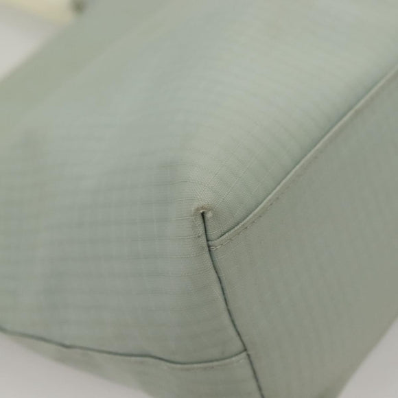 GIVENCHY Hand Bag Nylon Blue Silver Auth bs28535