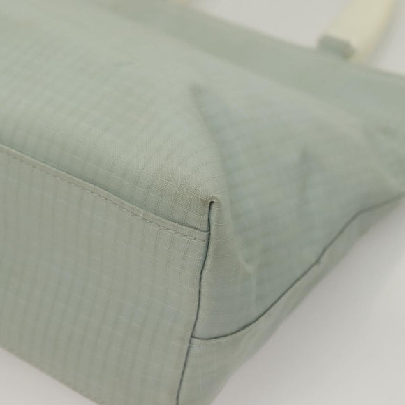 GIVENCHY Hand Bag Nylon Blue Silver Auth bs28535