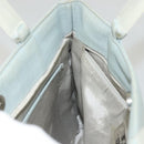 GIVENCHY Hand Bag Nylon Blue Silver Auth bs28535-19