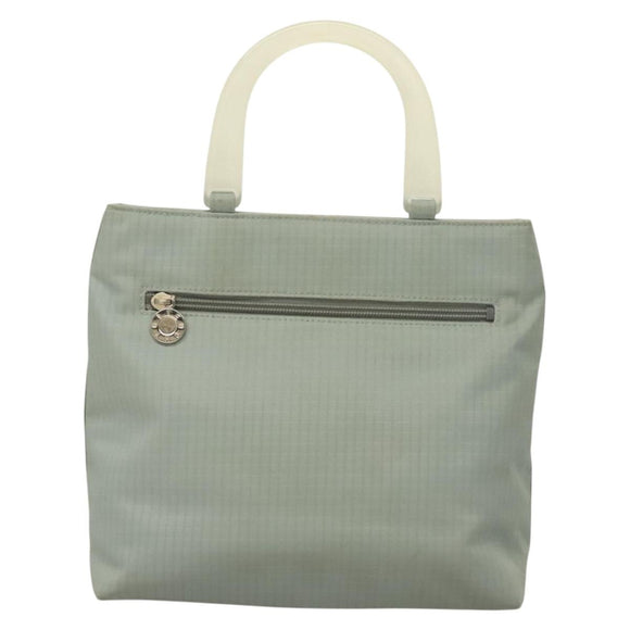 GIVENCHY Hand Bag Nylon Blue Silver Auth bs28535