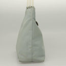 GIVENCHY Hand Bag Nylon Blue Silver Auth bs28535-4