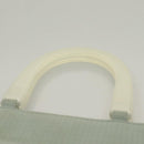 GIVENCHY Hand Bag Nylon Blue Silver Auth bs28535-8