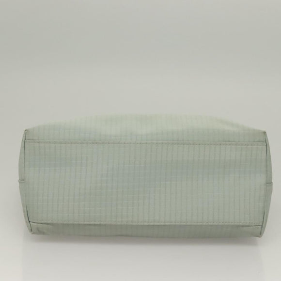 GIVENCHY Hand Bag Nylon Blue Silver Auth bs28535