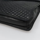 BALLY Hand Bag Leather Black Gold Auth bs28536-10