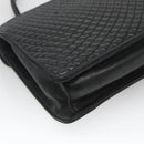 BALLY Hand Bag Leather Black Gold Auth bs28536-13