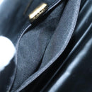 BALLY Hand Bag Leather Black Gold Auth bs28536-19