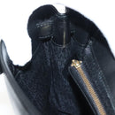 Gianni Versace Shoulder Bag Leather Black Gold Auth bs28537-22