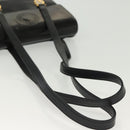 Gianni Versace Shoulder Bag Leather Black Gold Auth bs28537-7