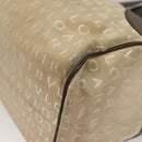 BVLGARI Logo Mania Hand Bag Canvas Beige Gold Auth bs28543-17
