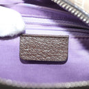 BVLGARI Logo Mania Hand Bag Canvas Beige Gold Auth bs28543-18