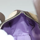 BVLGARI Logo Mania Hand Bag Canvas Beige Gold Auth bs28543-20