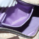 BVLGARI Logo Mania Hand Bag Canvas Beige Gold Auth bs28543-21