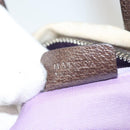 BVLGARI Logo Mania Hand Bag Canvas Beige Gold Auth bs28543-12