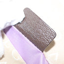 BVLGARI Logo Mania Hand Bag Canvas Beige Silver Auth bs28544-12