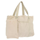 BVLGARI Logo Mania Hand Bag Canvas Pink Silver Auth bs28545-1