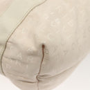 BVLGARI Logo Mania Hand Bag Canvas Pink Silver Auth bs28545-10